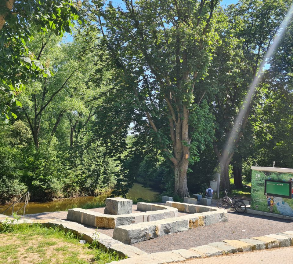 Blaues Klassenzimmer an der Stever in Haltern am See